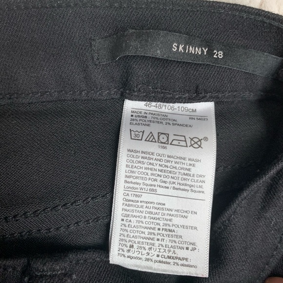Banana Republic Skinny Black Jean - Picture 4 of 5